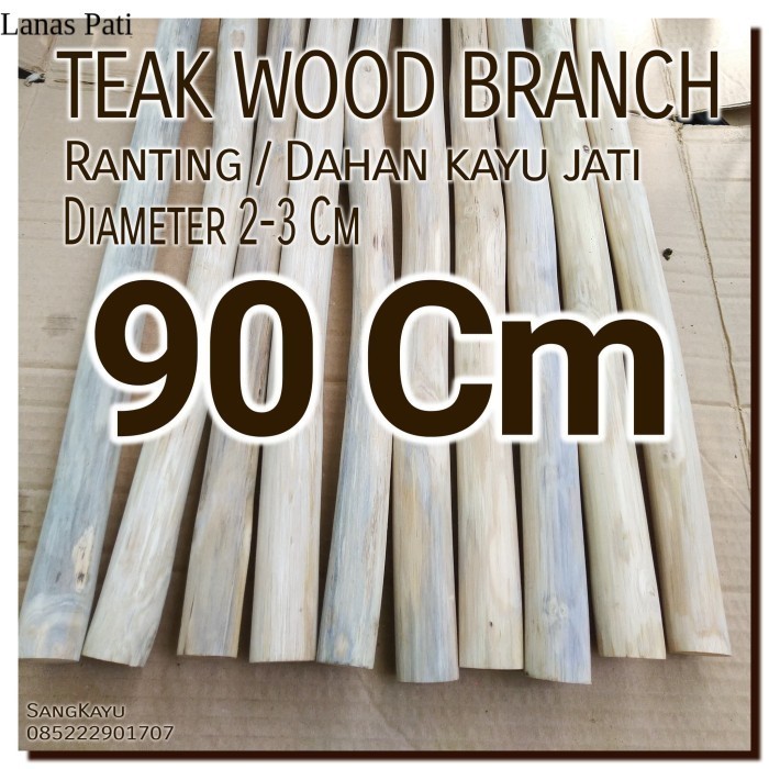 

Macrame 90 Cm Teak Wood Branch Ranting kayu jati bahan craft dekorasi XD3