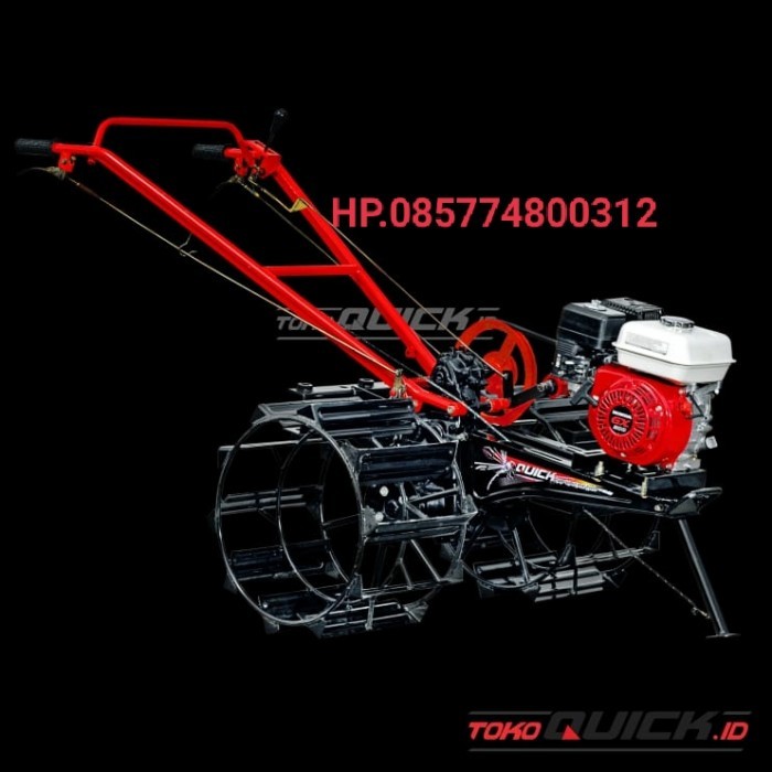 Mesin bajak sawah traktor Quick Capung Honda GX200 H