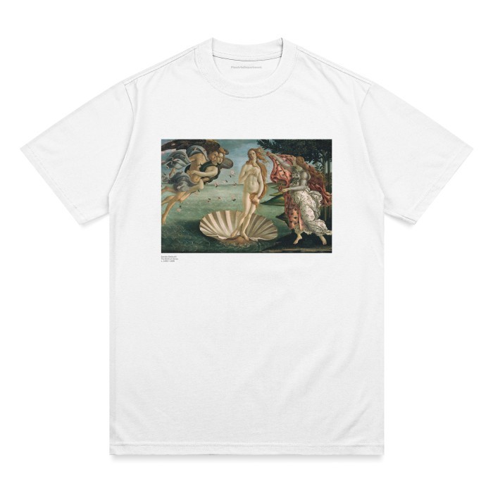 Kaos Sandro Botticelli - The Birth of Venus - c. 1484–1486 T-shirt | Fine Arts Department