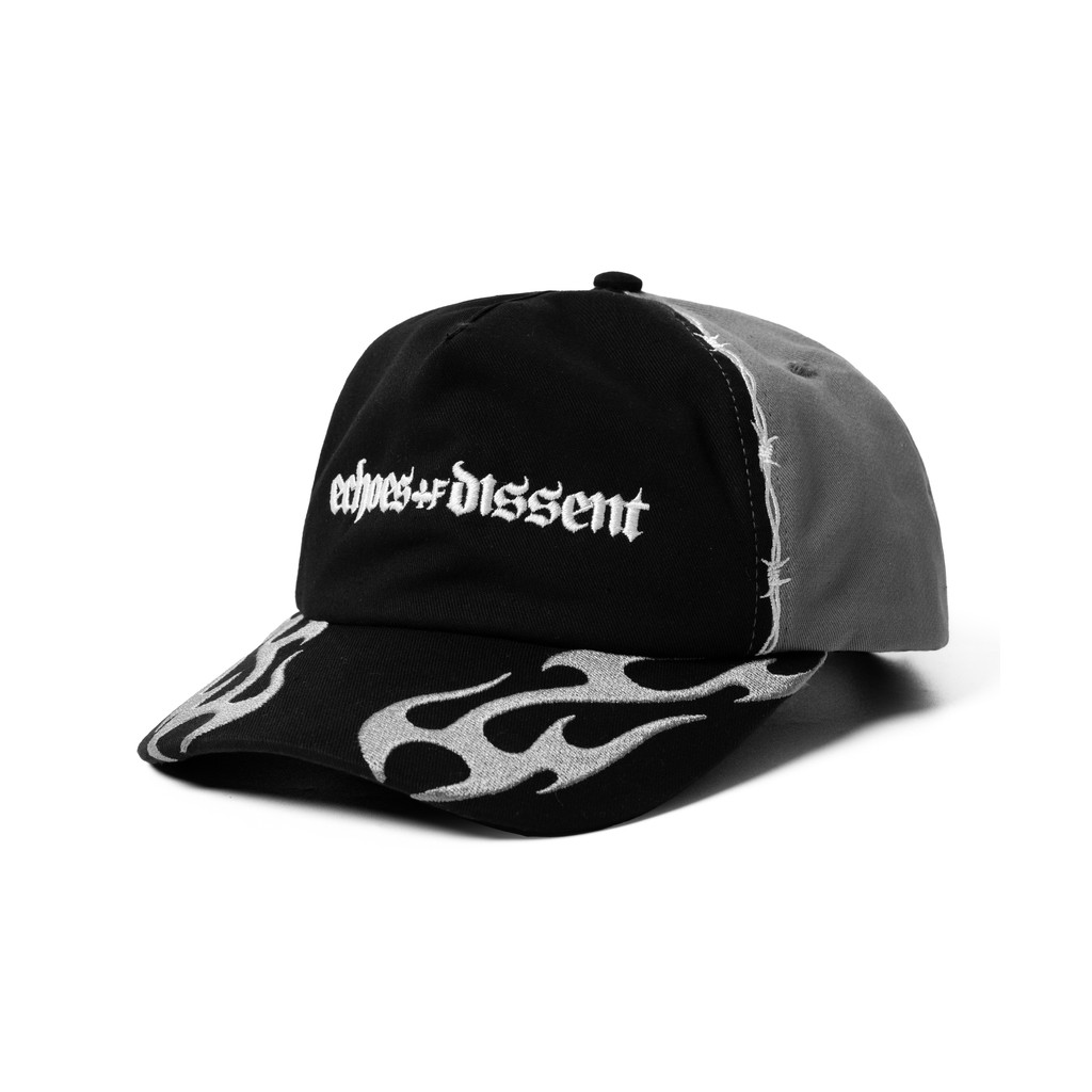 Insurgent Club Caps Topi Visor Bordir Depan Bahan Twill Hitam Gaya Kasual Streetwear Caps Embroidery