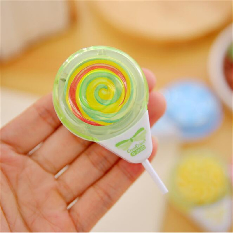 

1Pcs Cute Lollipop Pencil Sharpener Double Hole Cartoon Mini Styling School Supplies Pencil Sharpener Retail