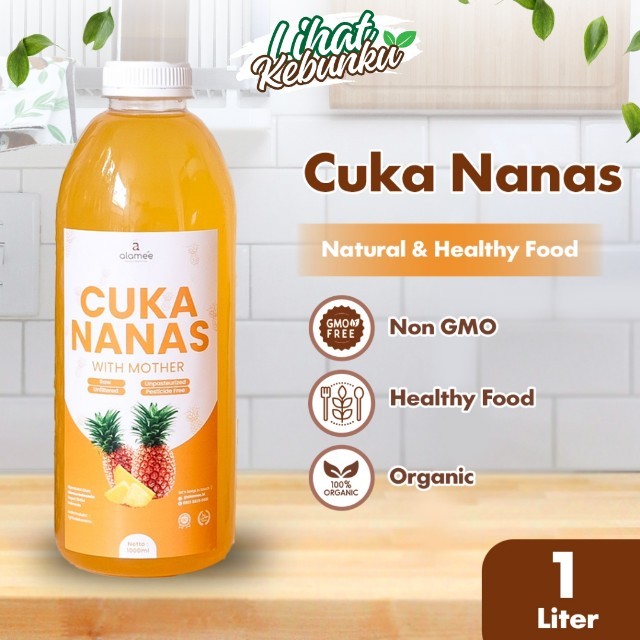 

ALAMEE Cuka Nanas With Mother Pineapple Cider Vinegar Original Organik 1000ml LIHAT KEBUNKU