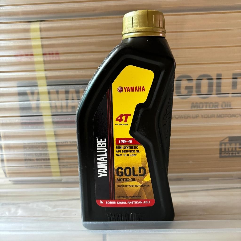 OLI MOTOR BEBEK 4T YAMALUBE GOLD 800ML ORIGINAL 10W40 KEMASAN BARU TERMURAH