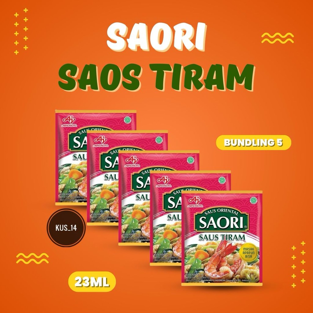 

SAORI Saus Tiram Oriental Sachet 23ml (4 pcs) / Bumbu Masak