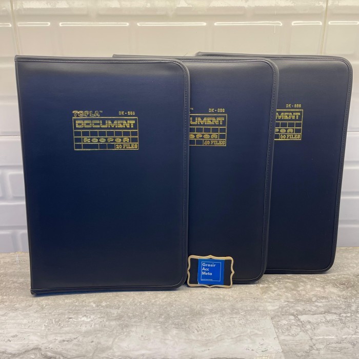 

Andma TOP-888 DOCUMEN KEEPER 20F / 40F / 60F / MAP DOKUMEN KULIT / MAP RESLETING / MAP FOLIO BAHAN KULIT / TEMPAT KERTAS FOLIO KULIT / TEMPAT KERTAS / DOCUMEN MAP - 20 FILE HITAM