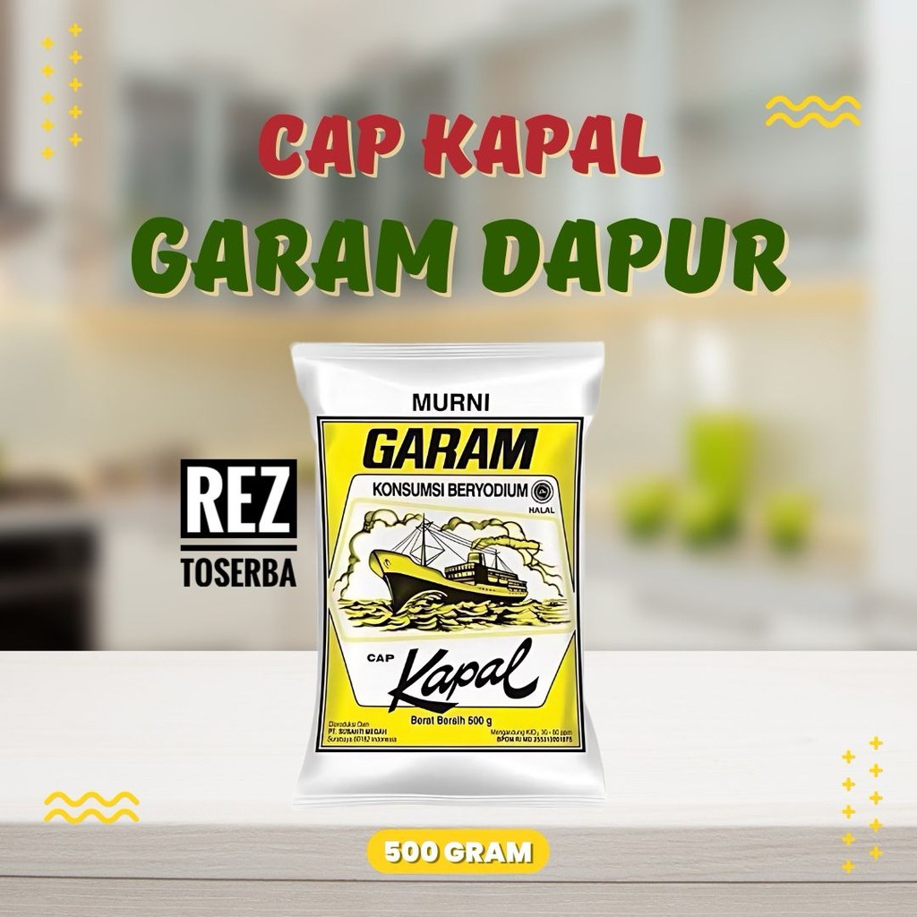 

Garam Murni Cap Kapal 500gr ASLI / Bumbu Masak