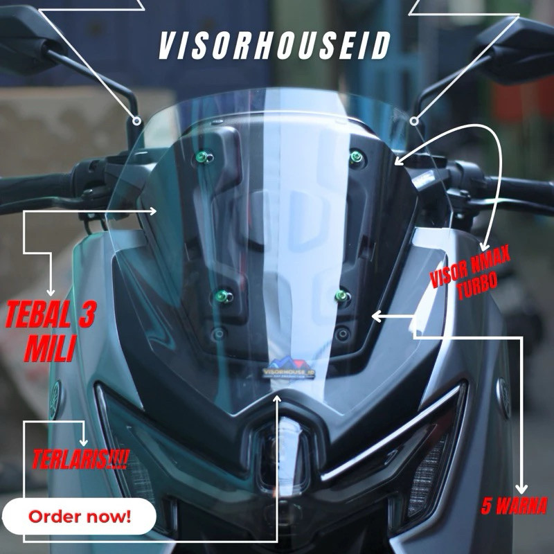 Visor NMAX turbo neo neo s CEPER - windshield nmax turbo neo - visor Nmax turbo neo wdy
