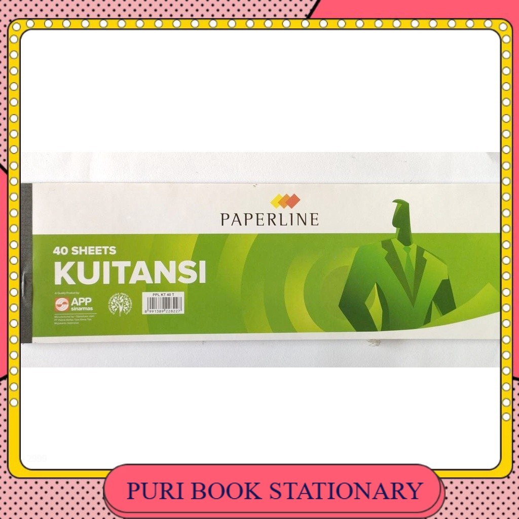 

Buku Kwitansi tanggung PAPERLINE/PPL KT 40 T (1PAK)10 buku