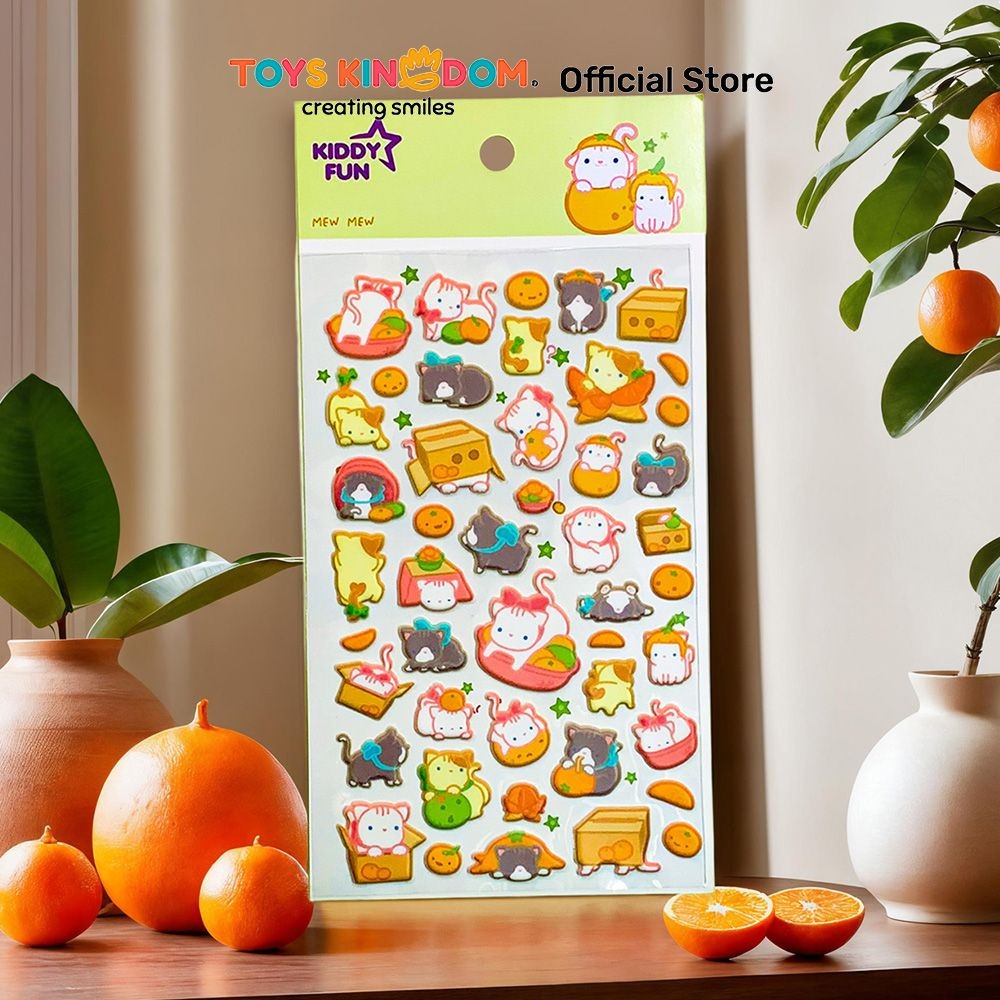 

Toys Kingdom Kiddy Fun Funny Stiker Mew Mew - Mix Stiker Dekoratif Lucu Cute Stickers Deco Sticker Pack Journal Book