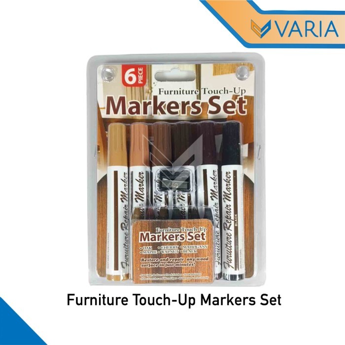 

Furniture Touch Up Markers Set 12 Pcs Spidol Pewarna Kayu Wood Repair Sticks