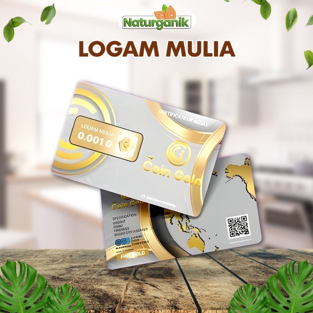 Logam Mulia 0.001 gram Coin Gold Coingold Babygold Mini gold Minigram Emas Kecil Naturganik