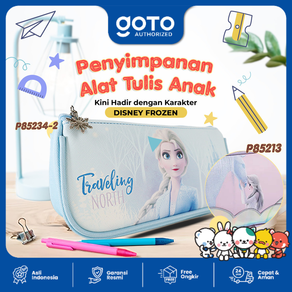 

Goto Unito X Disney Tempat Kotak Pensil Pulpen Alat Tulis Anak Sekolah