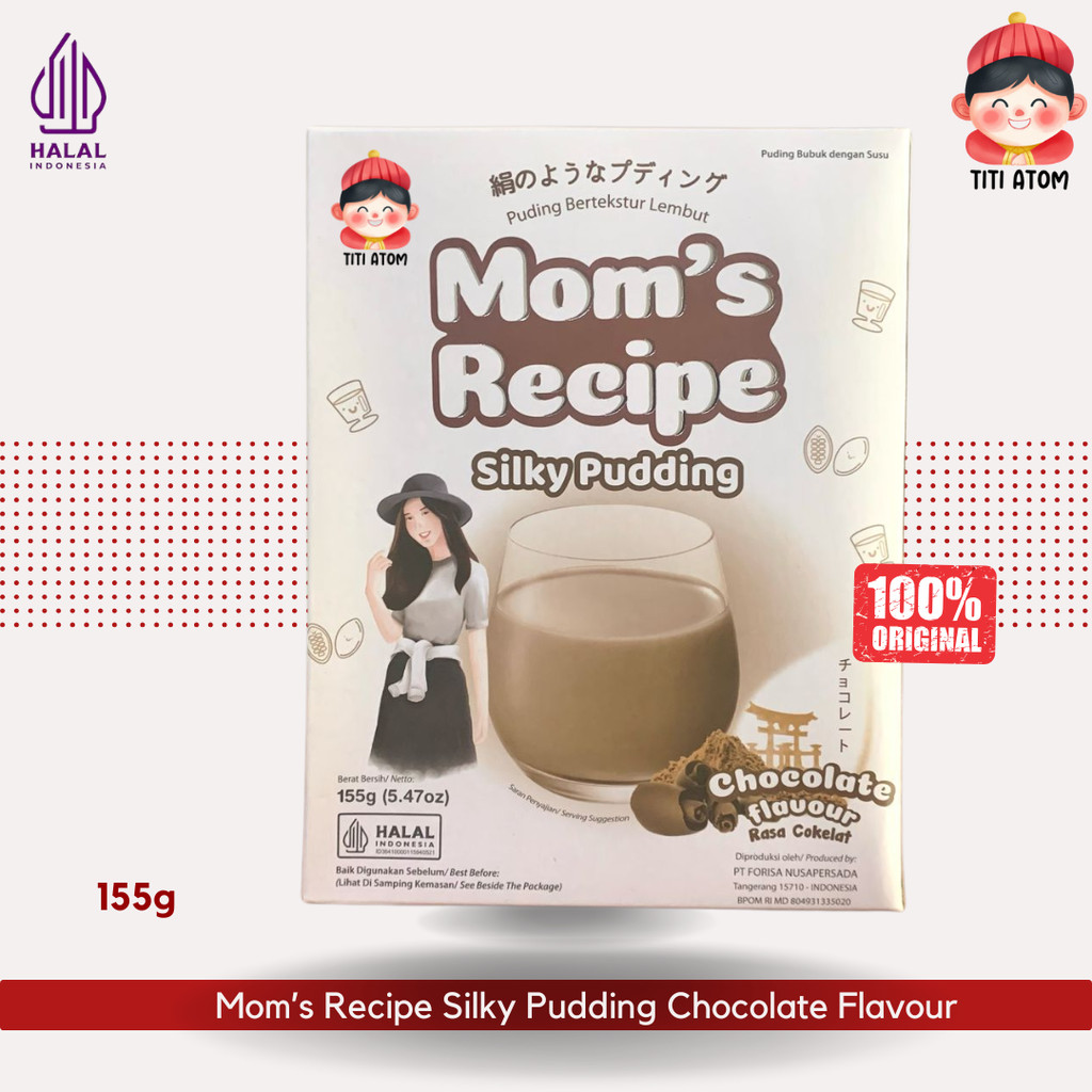 

Moms Recipe Silky Pudding Chocolate Flavour Rasa Coklat 155g