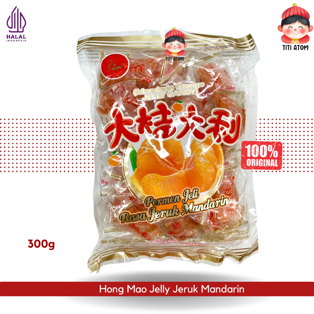

[MANISAN IMLEK] Chen Liang Ji Hong Mao Jelly Jeruk Orange 500g