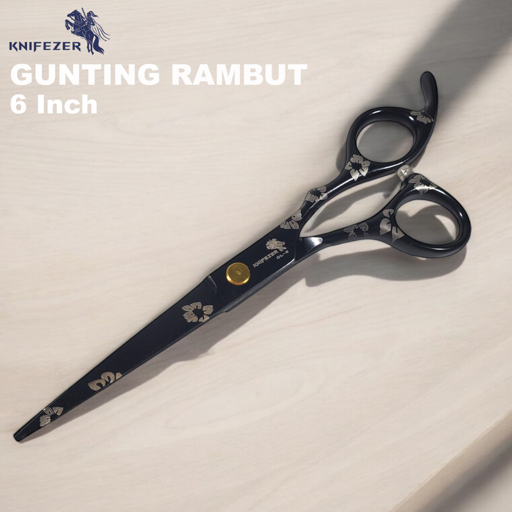 

KNIFEZER YINGHUA Gunting Rambut Lurus Buffing Stainless Steel 4Cr13 - CL-6