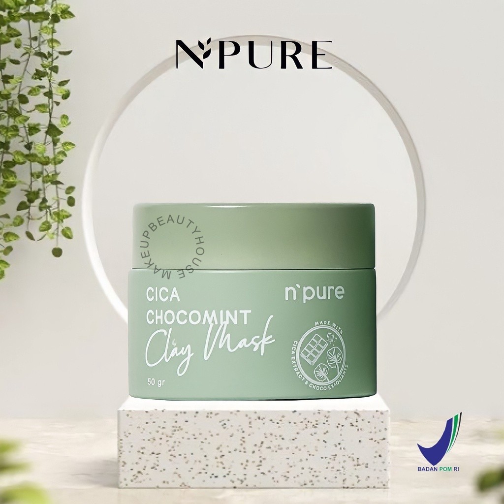 NPURE Cica Chocomint Clay Mask 50gr | Clay Mask Centella Asiatica
