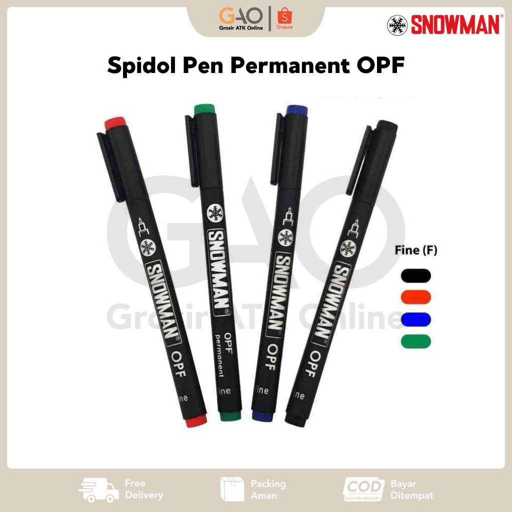 

Spidol Pen Permanent Snowman OPF - 1Pcs