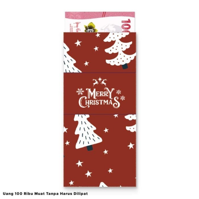 Christmas Envelope / Red Angpao amplop Natal Hadiah Gift Amplop Uang, Angpao Design Chinese New Year