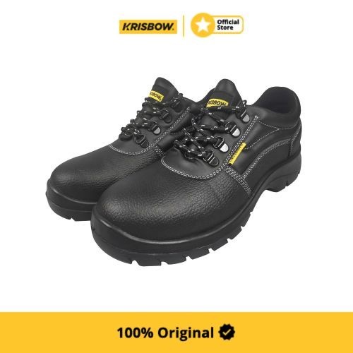 Krisbow Sepatu Safety Shoes Argon 4 Inchi Ukuran 40 - Hitam