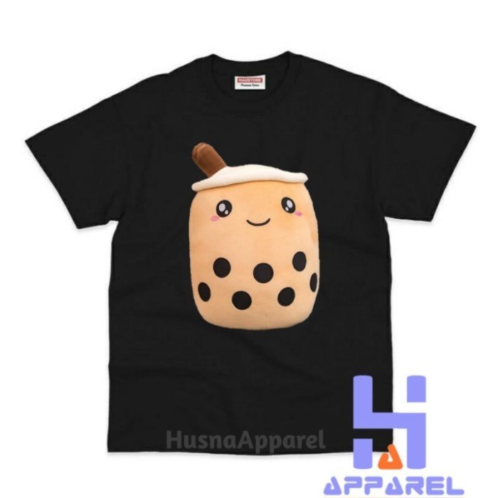 92 BAJU ANAK KAOS ANAK BONEKA BOBA - Hitam, S