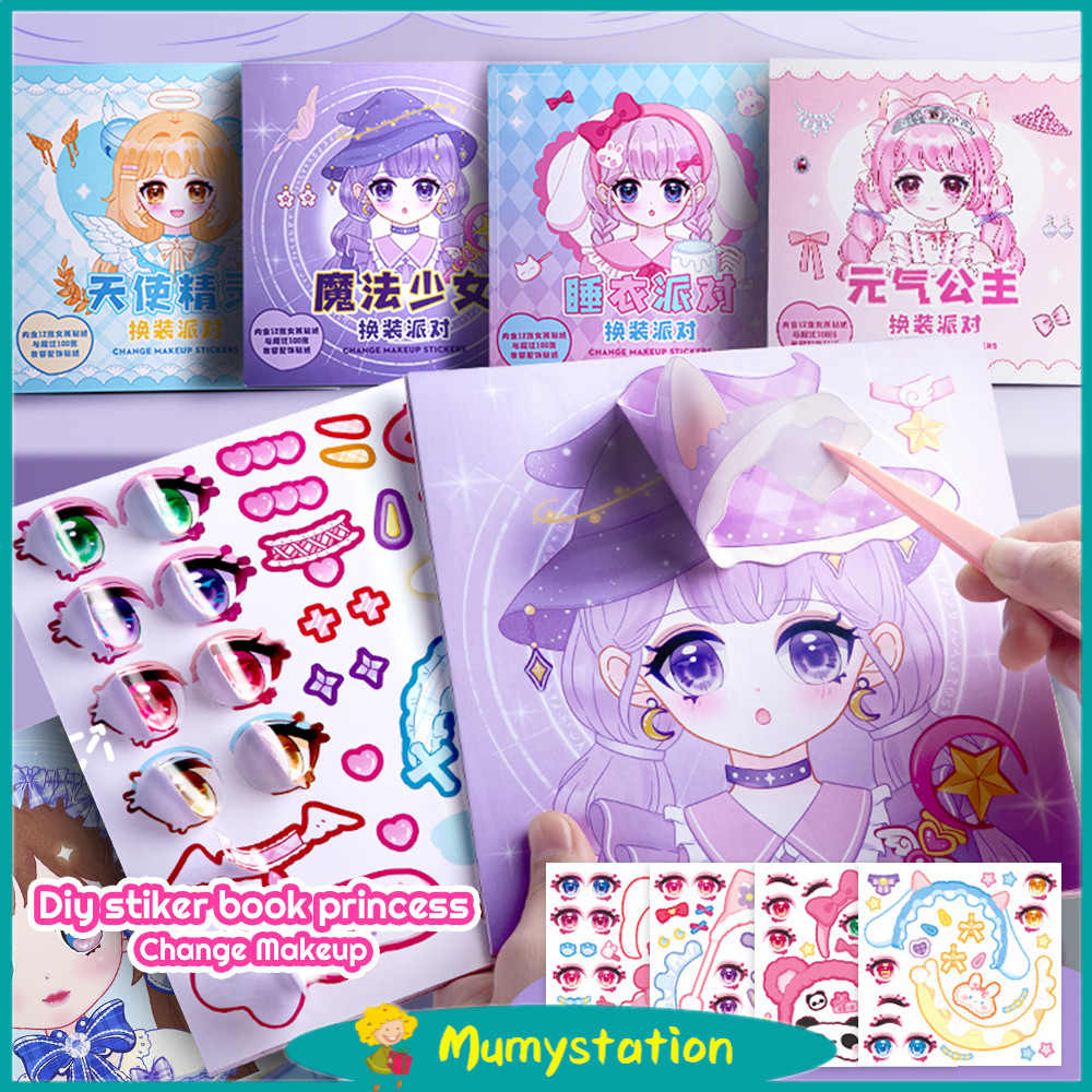 

Mumystation Diy Sticker Kartun Change Make Up Princess Sticker Book