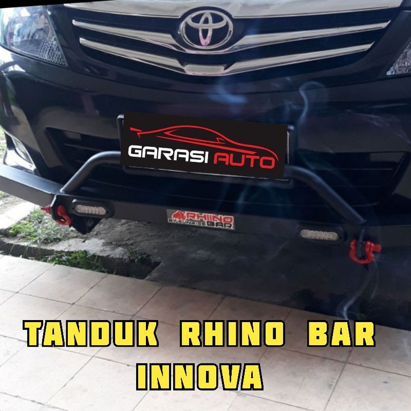 Tanduk Depan Towing Bar Mobil Innova lama 2005 sd 2014 Original Bumper Guard Rhino Besi Tebal no arb