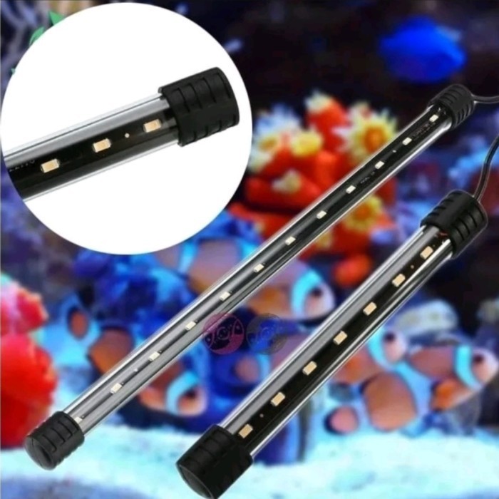 Lampu Celup Aquarium LP40 Lampu LED Aquascape Aquarium - Putih & Biru