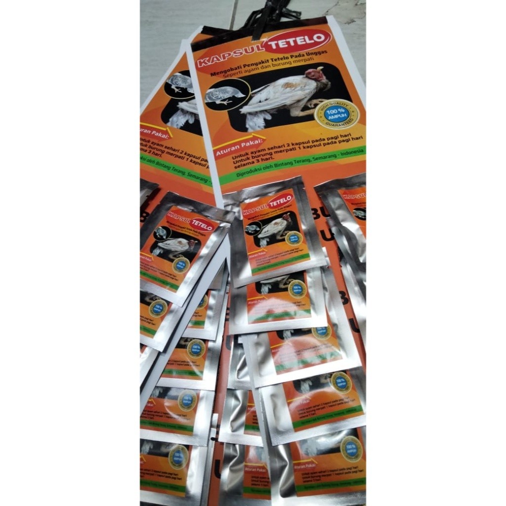 JUAL TETELO AYAM BURUNG UNGGAS  1 SACHET OBAT BURUNG KICAU MERPATI AYAM SAKIT TETELO SNOT