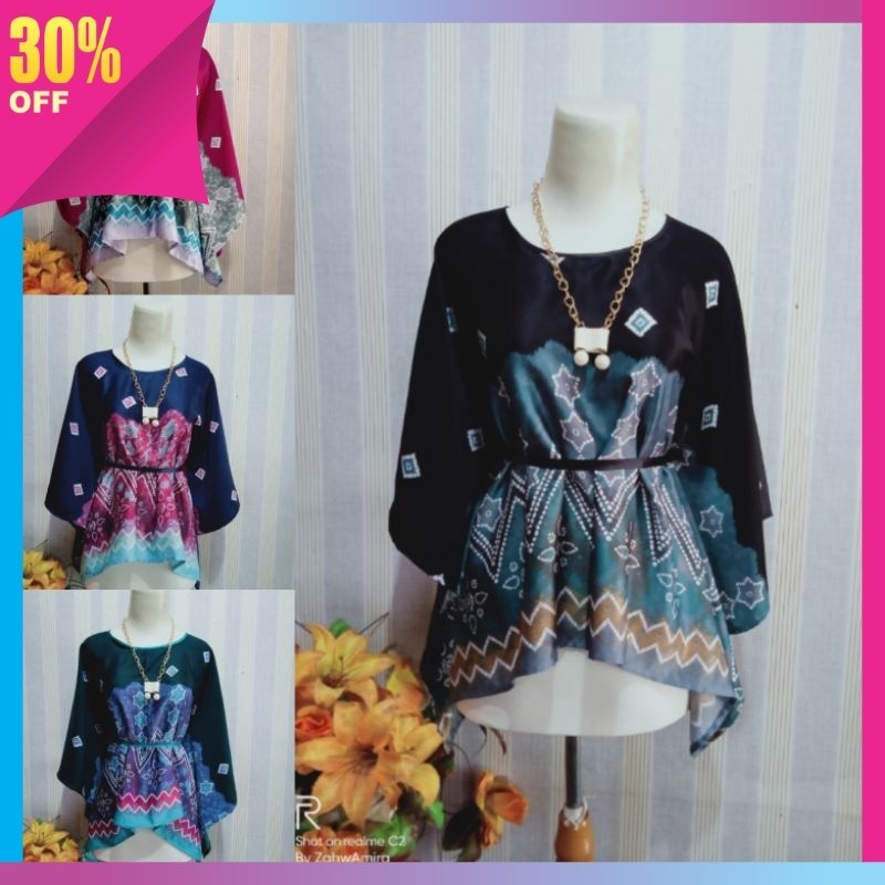 Blouse Wanita TOp Atasan Baju KOrean Style Kekinian / ATASAN SASIRANGAN THALIA