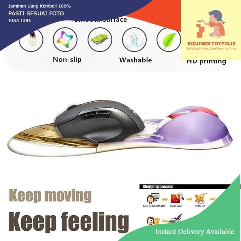 MOUSEPAD OPPAI ANIME SUPERIOR ERGONOMIC DESIGN GENSHIN STYLE MOUSE PAD WRIST SUPPORT