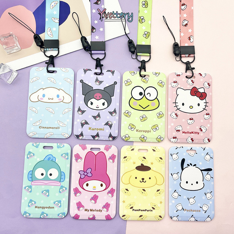 

❤️COD Sanrio Tempat Kartu Lanyard Kartu Pelajar Tempat Kartu Akses Tempat Kartu Makan Tempat Pelindung Kartu-Yy