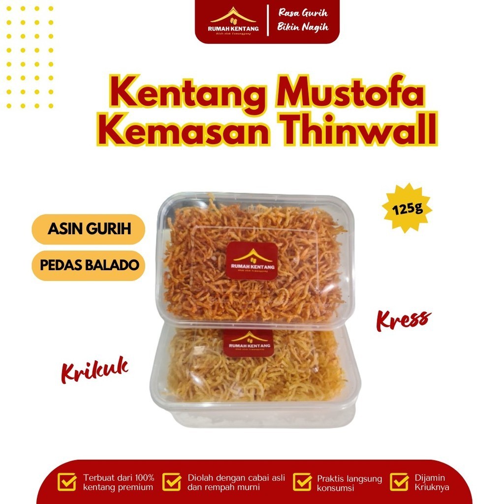 

Kentang Mustofa Thinwall Kering Kentang Oven | Kentang Ori, Pedas, Teri, Kacang | Kering Kentang TABUR.IN