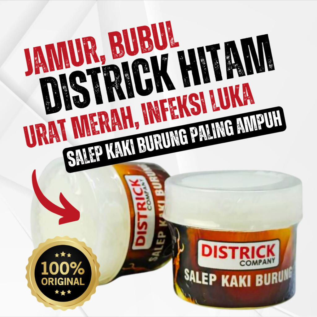 Salep Districk Bubul Jamur Urat Merah Bengkak dan infeksi kaki burung