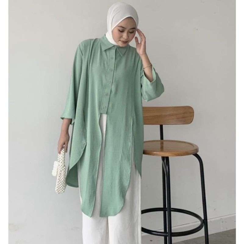 LONG TUNIK RARA TUNIK PREMIUM CEY AIRFLOW BAJU WNITA TUNIK/ GAMIS MODEL BARU MURAH