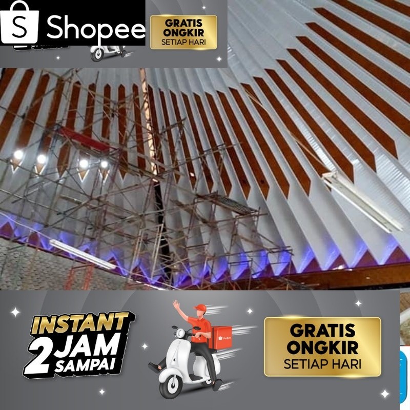 Plafon Pvc Motif Kayu Glossy