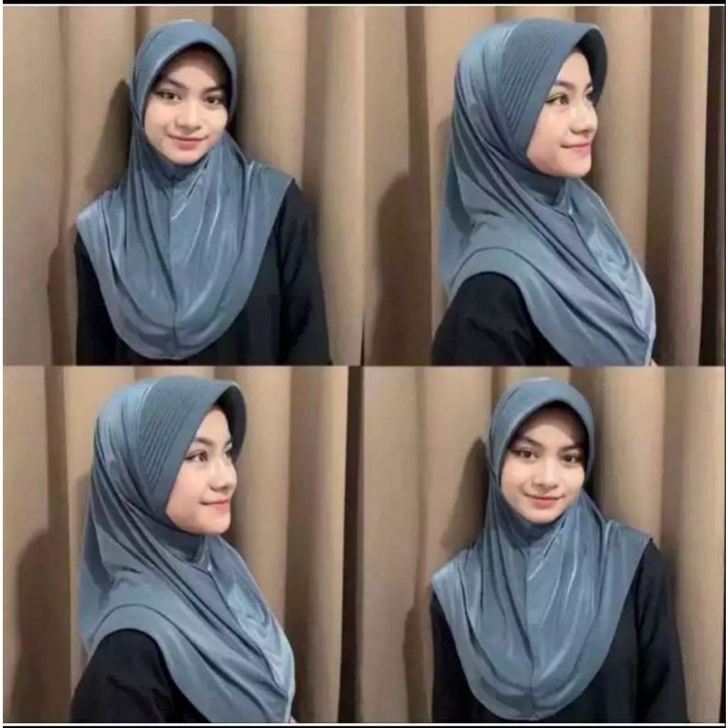HIJAB Sport size M || Jilbab instant pet besar M || Hijab Sporty polos menutupi dada || Bergo sport 