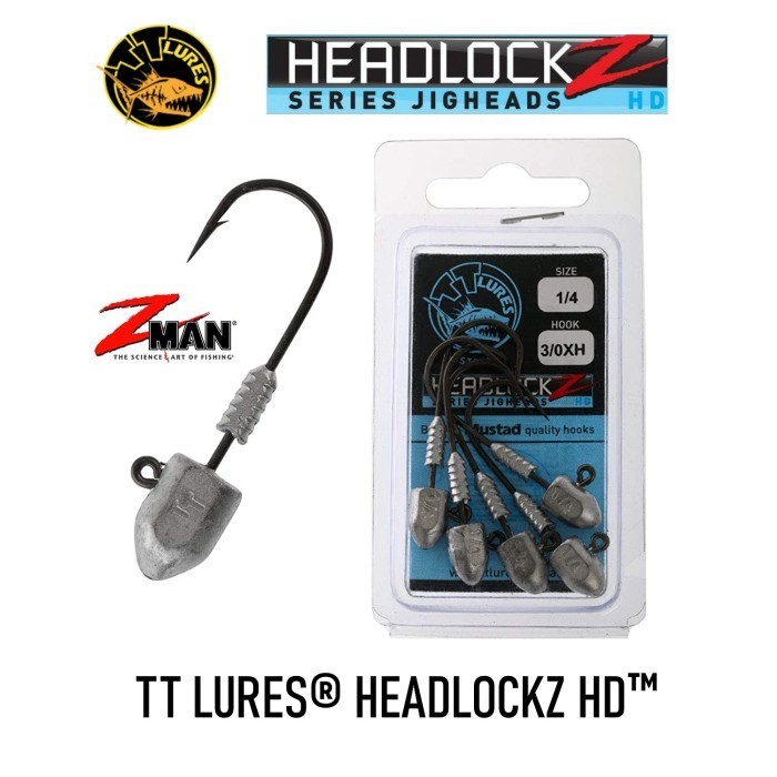 Zman TT Lures HeadlockZ HD Hook Jig Head Kail Soft Lure - 1/6oz - 4.6gr, #4/0H