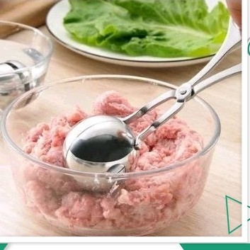 cetakan scoop bakso alat cetak baso stainless steel meetball maker