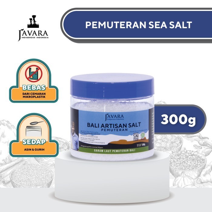 

New Produk- [Terlaris] Javara Pemuteran Sea Salt Garam Laut Murni 300 g