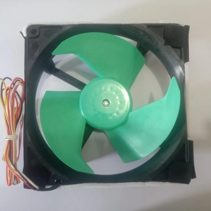 Fan Motor Kulkas Mitsubishi electric DC 12 V 4 kabel