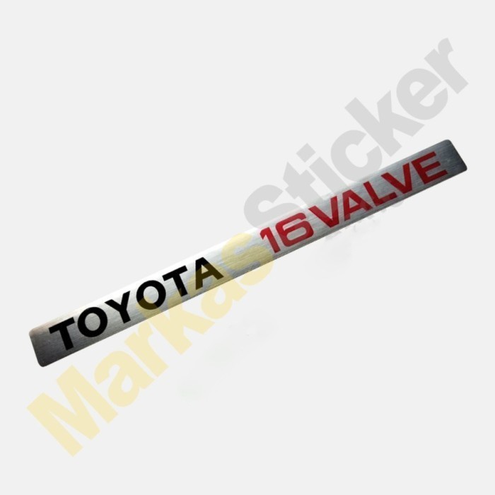 Toyota Corolla TwinCam 16 Valve Mesin Stiker  Variasi Sticker Peringatan Detail  Warning Set Emblem 