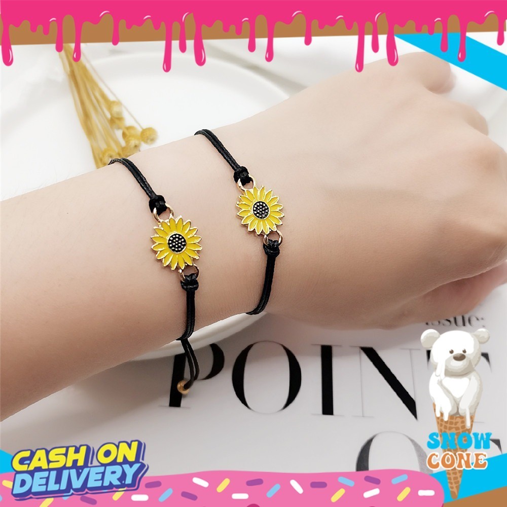 Gelang Tali Persahabatan Anyaman Korean Fashion Gelang BFF Gelang Pasangan Sahabat Gelang etnik   K6