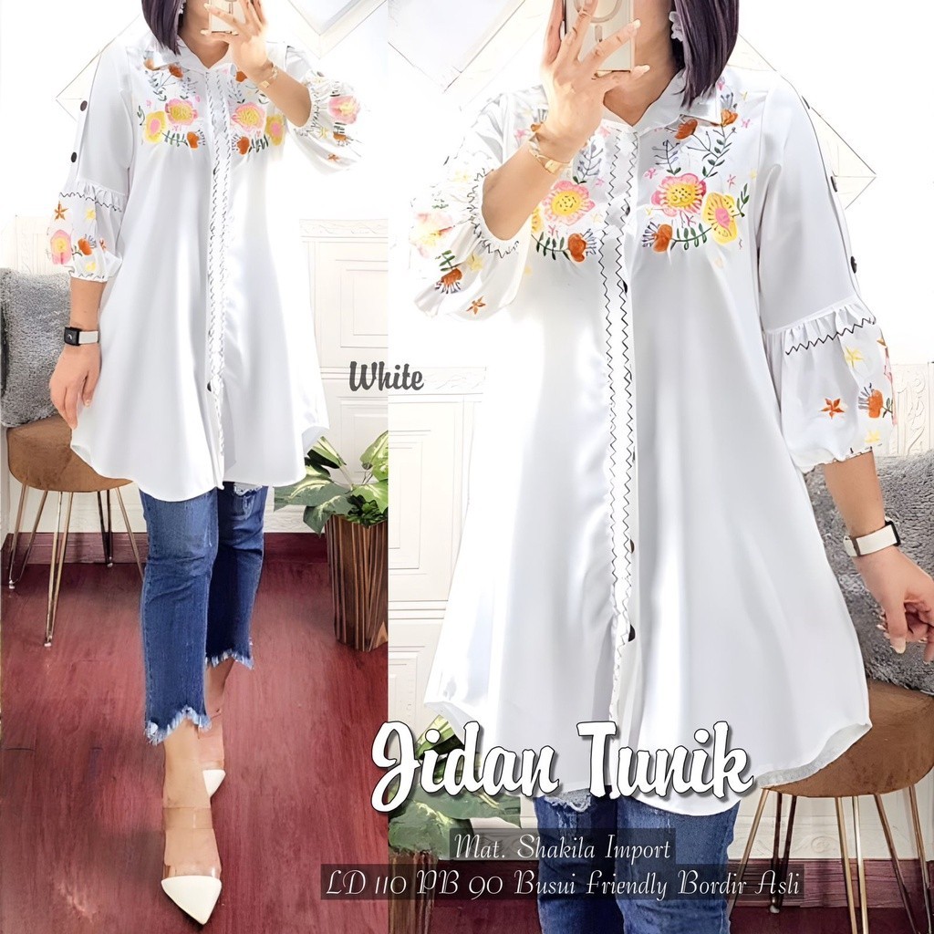 MUMU- JIDAN TUNIK WANITA TERBARU BEST SELLER BAHAN SAKILA by MUMUFASHION SOLO/ GAMIS MODEL BARU MURA