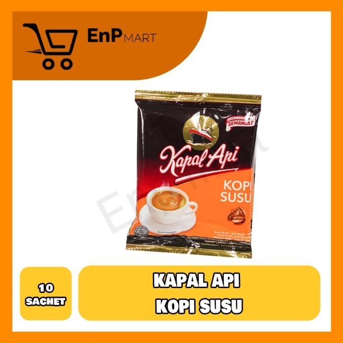 

Kopi KAPAL API KOPI SUSU - Kopi + Susu - 1 Renceng 10 sachet 25 g Diskon