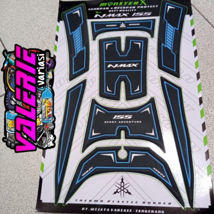 ⭐COD⭐ TANKPAD NMAX NEW 2020/2021/TANGPAD NMAX TANk PAD KARPET - Biru