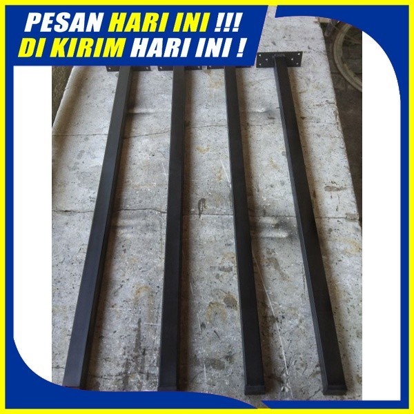 (H111) kaki meja besi hollow Kotak Holo,kaki meja kursi hairpin, kaki meja Bahan besi kotak hollo