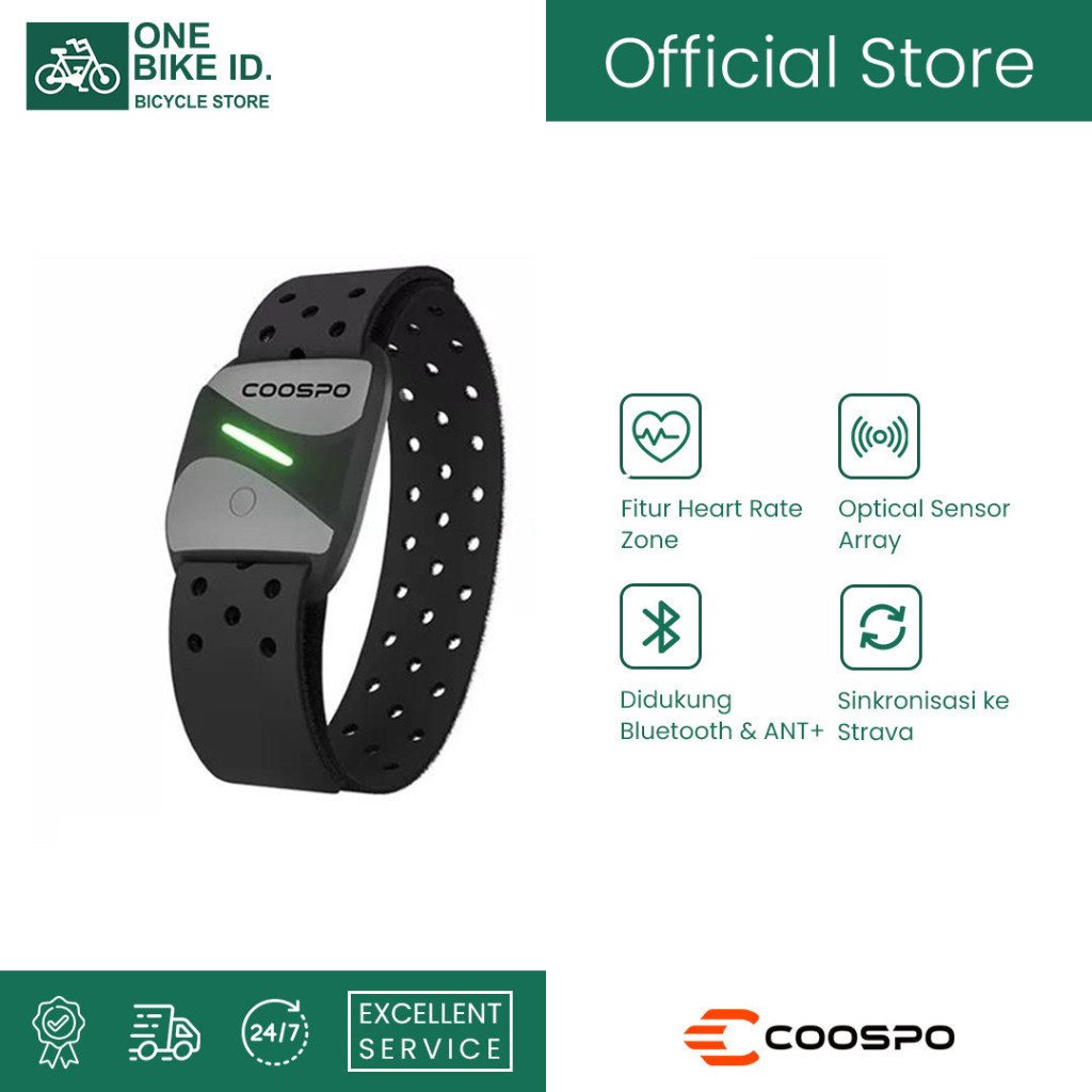 PRODUK TERBARU # COOSPO HW807 Heart Rate Sensor I Armband Heart Rate Monitor Original