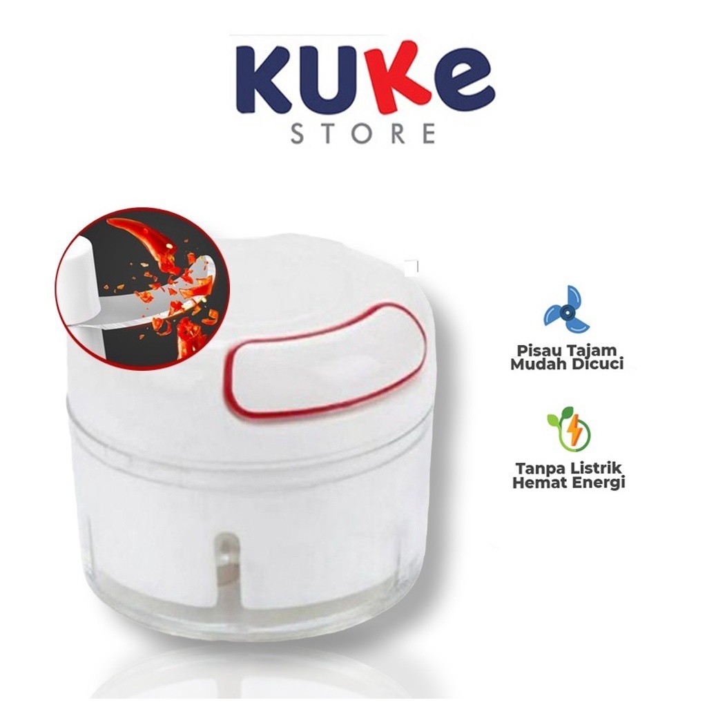 KUKE Mini Food Chopper / Blender Tangan Mini / Speedy Chopper Mini / Blender Tarik Mini