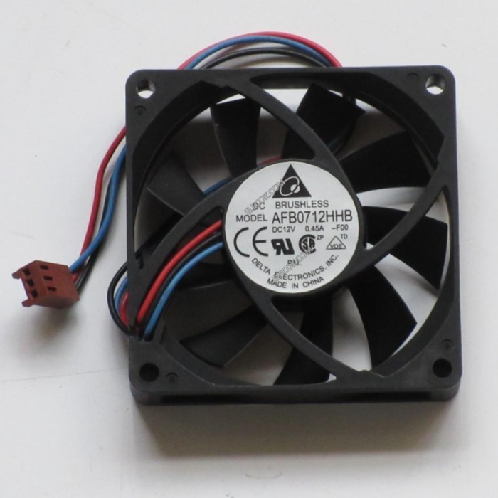 KIPAS FAN DELTA AFB0712HHB 12V 0.45A 7CM 3PIN