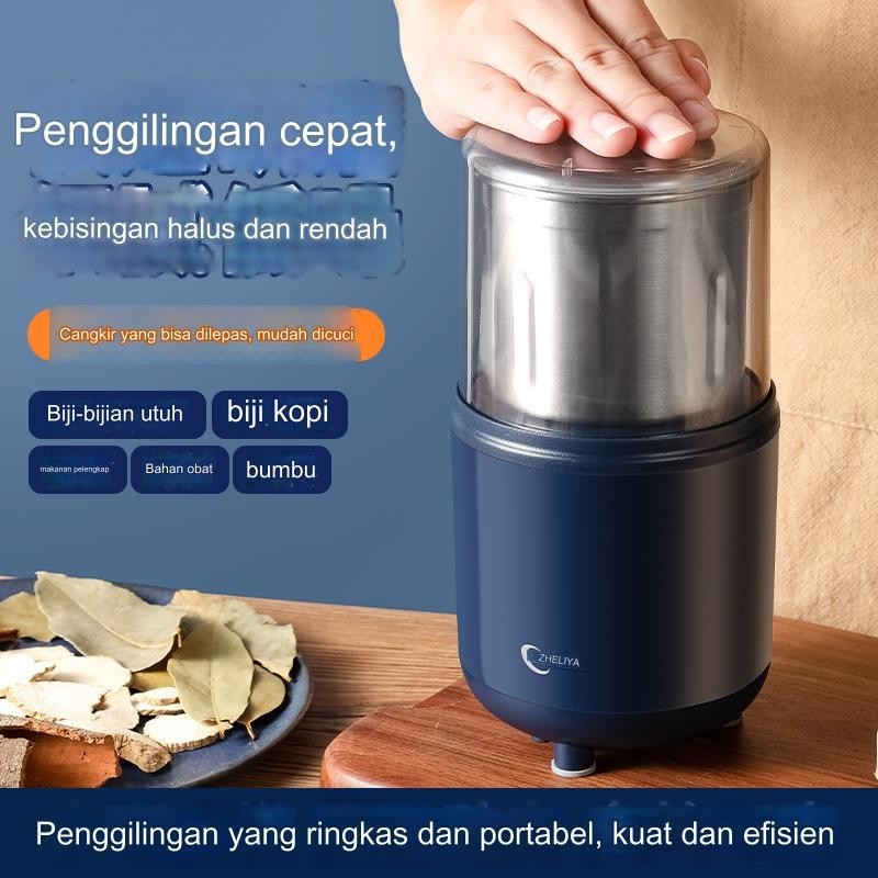 Mesin Penggiling Elektrik, Mesin Gerinda Elektrik, Mixer Tepung Gandum, Kopi, Stainless Steel, Rumah